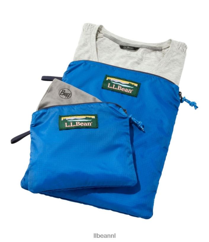 L.L.Bean unisex Zakje met rits koel zilver accessoires VT0642380