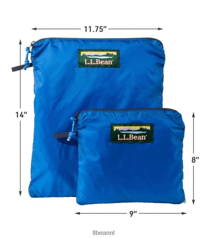 L.L.Bean unisex Zakje met rits koel zilver accessoires VT0642380