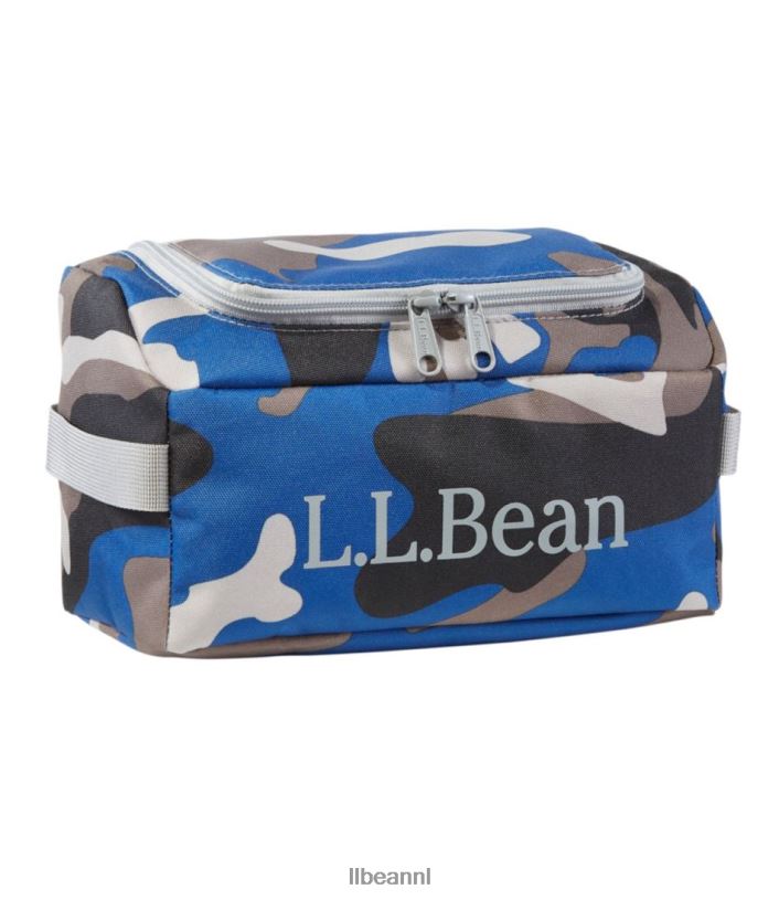 L.L.Bean unisex persoonlijke organizer toilettas oceaanblauwe camouflage accessoires VT0647099