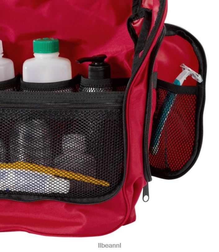 L.L.Bean unisex persoonlijke organizer toilettas rode buffelplaid accessoires VT0645407