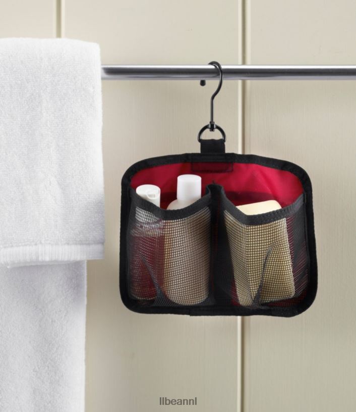 L.L.Bean unisex persoonlijke organizer toilettas rode buffelplaid accessoires VT0645407