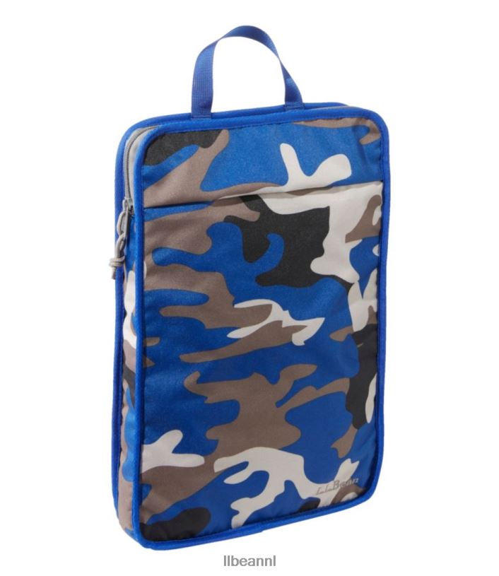 L.L.Bean unisex gewatteerde laptophoesprint oceaanblauwe camouflage accessoires VT0645461