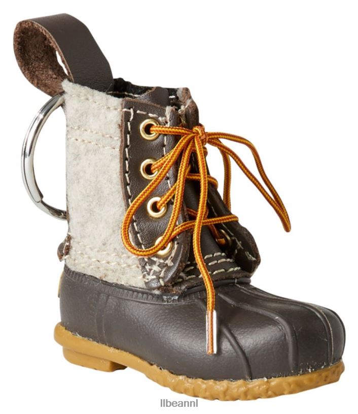 L.L.Bean unisex laars sleutelhanger grijssteen accessoires VT0644306