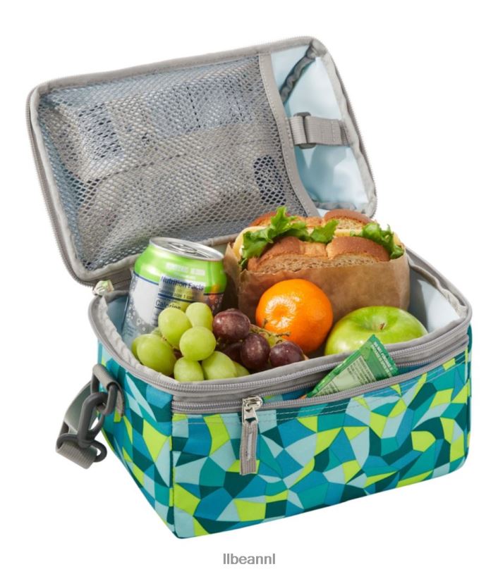 L.L.Bean unisex lunchbox met flip-top print regenboog stippen accessoires VT0646775