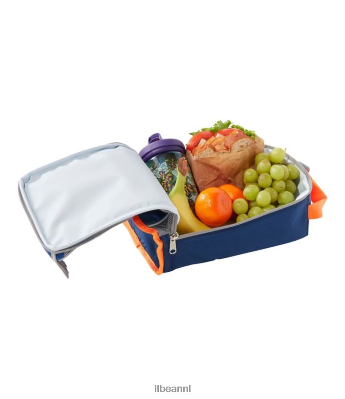 L.L.Bean unisex ontdekkingsreiziger lunchbox oceaanblauw/elektrisch oranje accessoires VT0644285