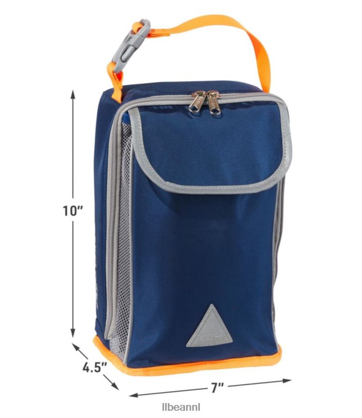 L.L.Bean unisex ontdekkingsreiziger lunchbox oceaanblauw/elektrisch oranje accessoires VT0644285