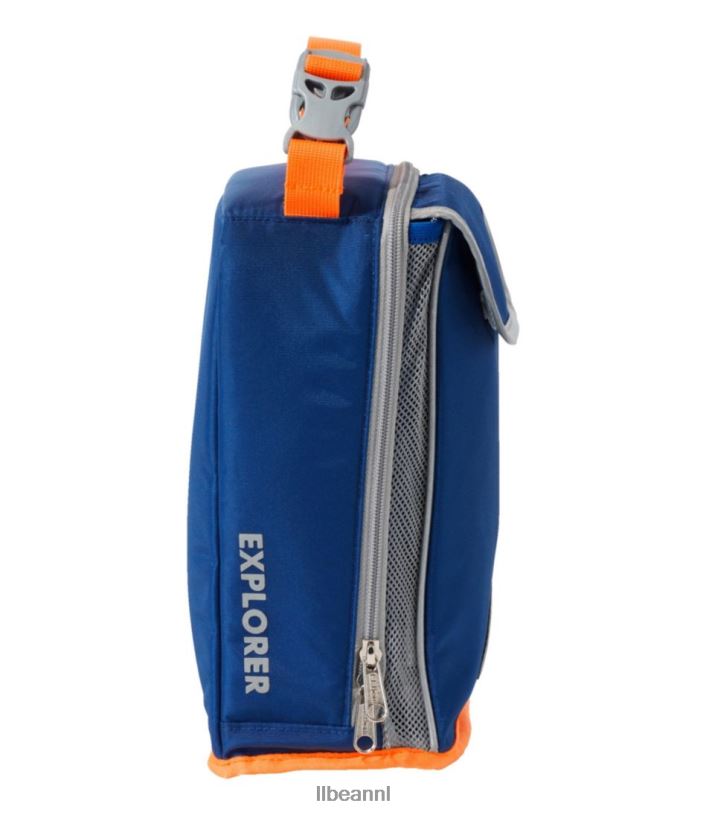 L.L.Bean unisex ontdekkingsreiziger lunchbox oceaanblauw/elektrisch oranje accessoires VT0644285