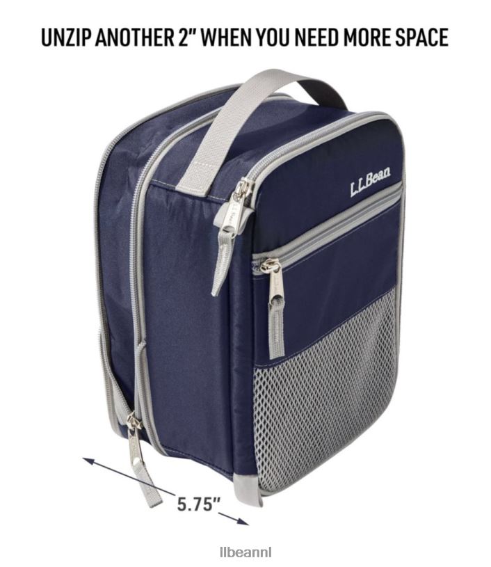 L.L.Bean unisex uitbreidbare lunchbox vintage lavendel accessoires VT0645464