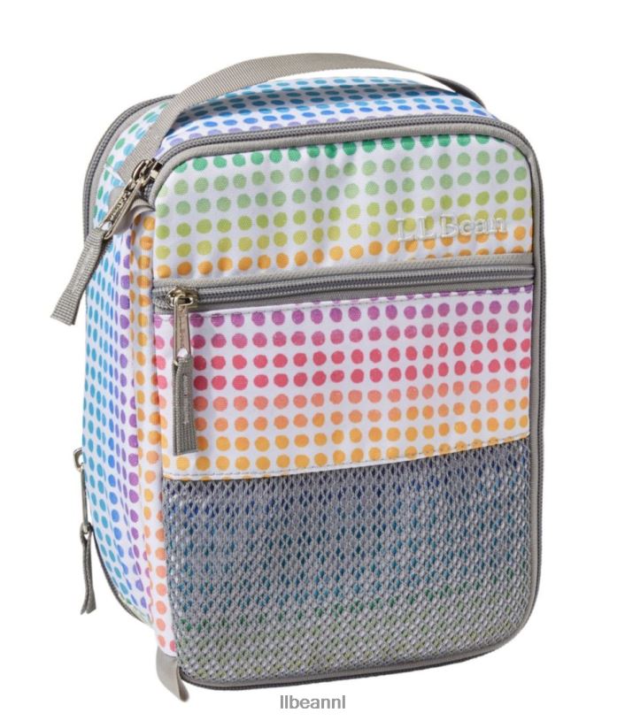 L.L.Bean unisex uitbreidbare lunchboxprint regenboog stippen accessoires VT0644273