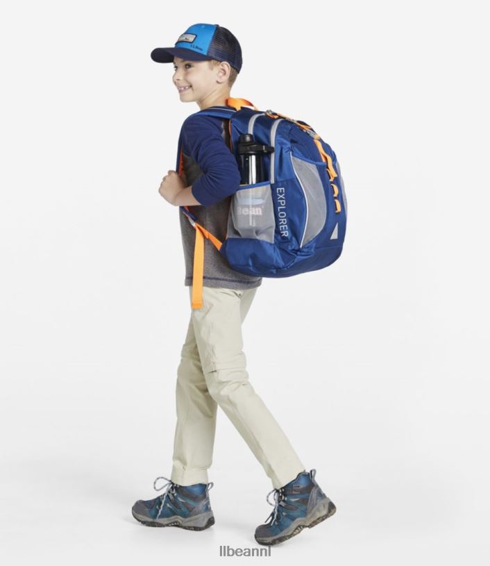L.L.Bean unisex Explorer-rugzak kleurblok koolstof marine/asfalt accessoires VT0642398
