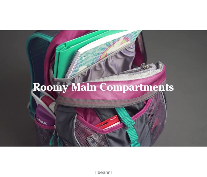 L.L.Bean unisex Explorer-rugzak kleurblok koolstof marine/asfalt accessoires VT0642398