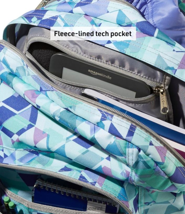 L.L.Bean unisex luxe boekenpakket maagdenpalm hemel chevron accessoires VT0645431