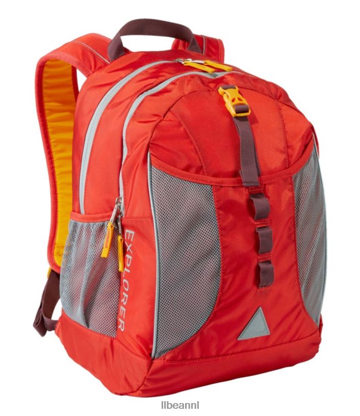 L.L.Bean unisex ontdekkingsreiziger rugzak levendig rood/bordeaux accessoires VT0646247