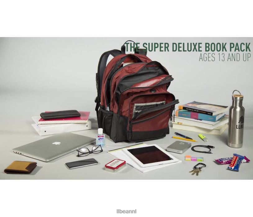 L.L.Bean unisex superdeluxe boekenpakket pruimen roos accessoires VT0646214