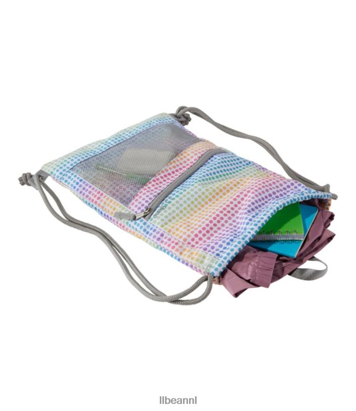 L.L.Bean unisex trekkoord cinch-pakket oceaanblauwe camouflage accessoires VT0645476