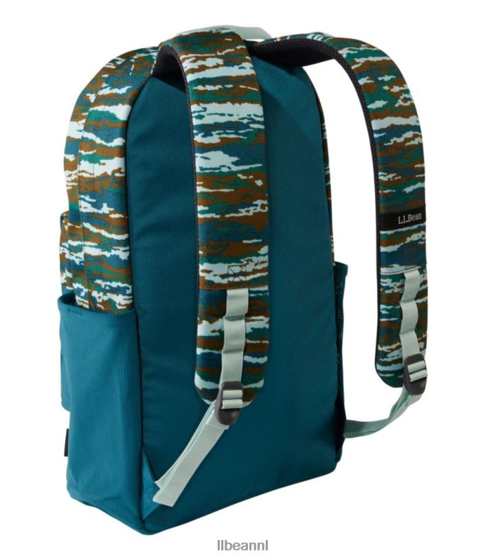 L.L.Bean unisex berg klassieke cordura pack-print zwart/rode buffel accessoires VT0642437