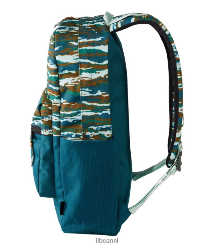 L.L.Bean unisex berg klassieke cordura pack-print zwart/rode buffel accessoires VT0642437