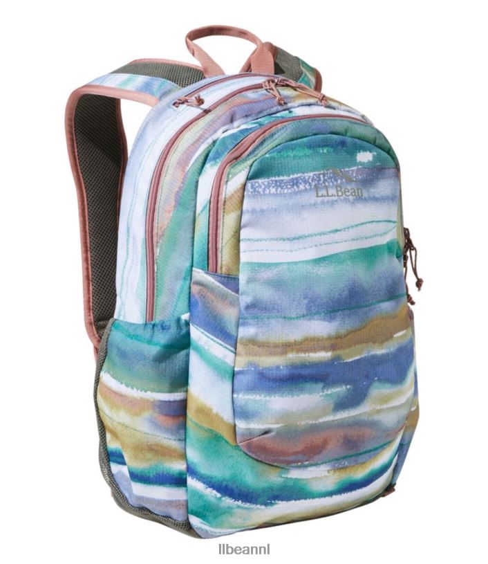 L.L.Bean unisex comfort carry laptoptas gewassen orchidee aquarel accessoires VT0645479