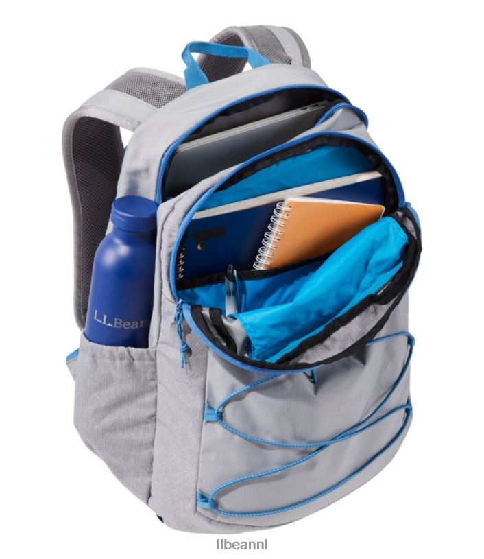 L.L.Bean unisex comfort carry laptoptas grijs gemêleerd/marineblauw accessoires VT0644228