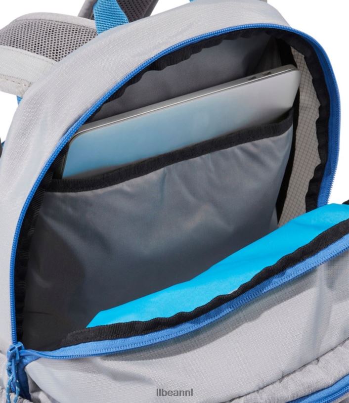 L.L.Bean unisex comfort carry laptoptas grijs gemêleerd/marineblauw accessoires VT0644228
