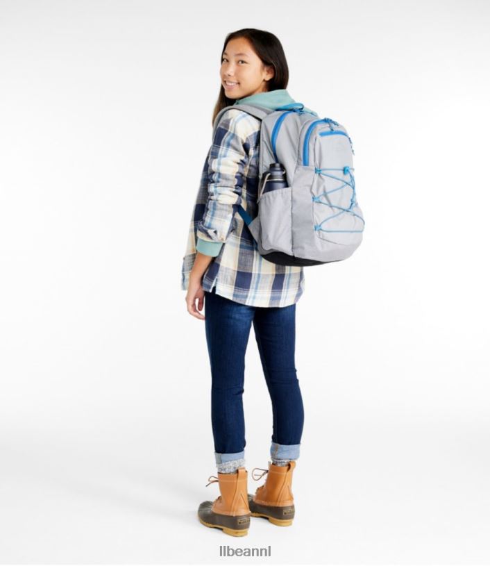 L.L.Bean unisex comfort carry laptoptas grijs gemêleerd/marineblauw accessoires VT0644228