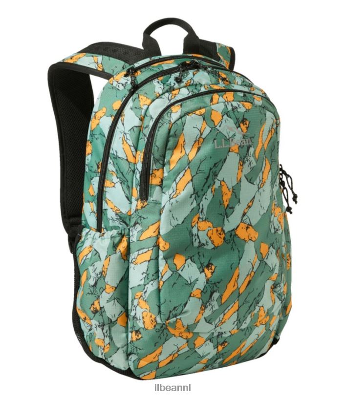 L.L.Bean unisex comfort carry laptoptas met print gids gouden rots accessoires VT0642413