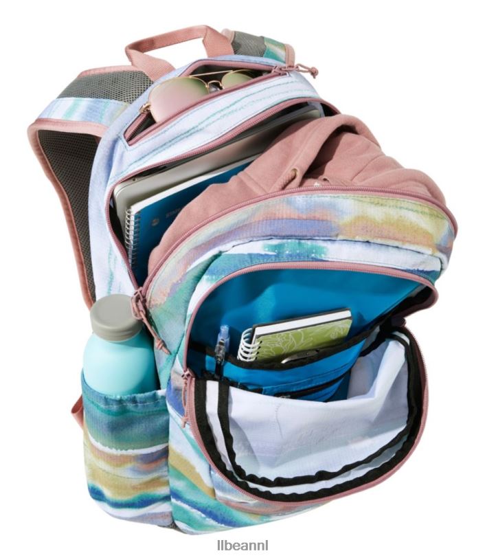 L.L.Bean unisex comfort carry laptoptas met print gids gouden rots accessoires VT0642413