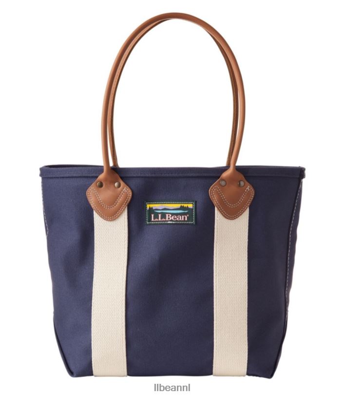 L.L.Bean unisex Katahdin-boot en draagtas met leren handvat blauw/natuur accessoires VT0645434