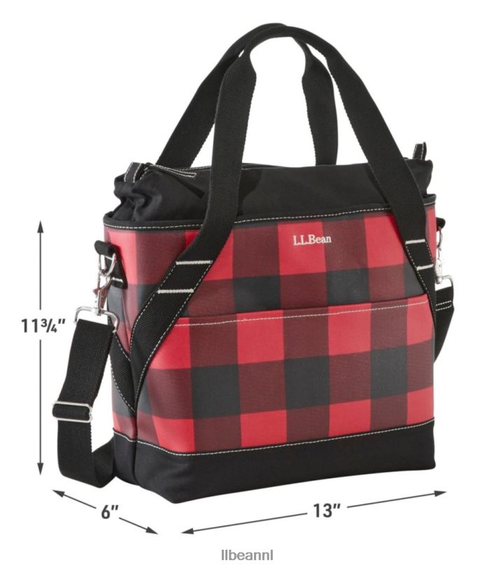 L.L.Bean unisex geïsoleerde draagtas bergrode buffelplaid accessoires VT0644297