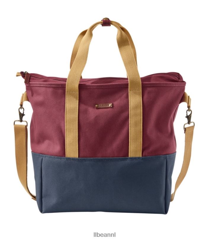L.L.Bean unisex nor'easter draagtas klassiek marineblauw/bordeaux/canyon kaki accessoires VT0644204