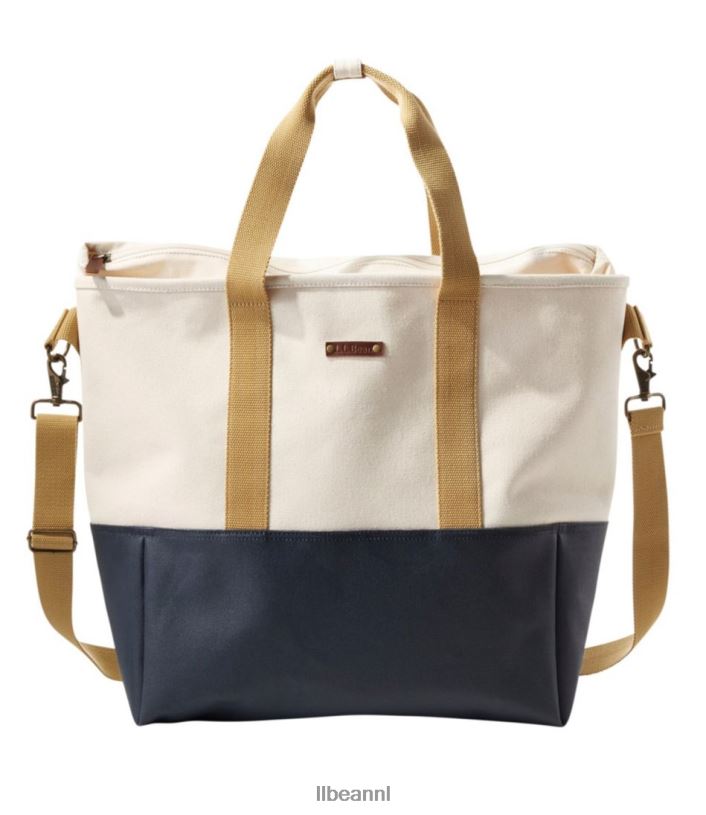 L.L.Bean unisex nor'easter draagtas klassiek marineblauw/crème/canyon kaki accessoires VT0642317
