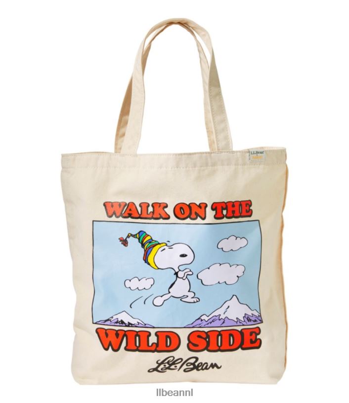 L.L.Bean unisex x Peanuts Wicked Shoppah draagtas natuurlijke/wilde kant accessoires VT0642419