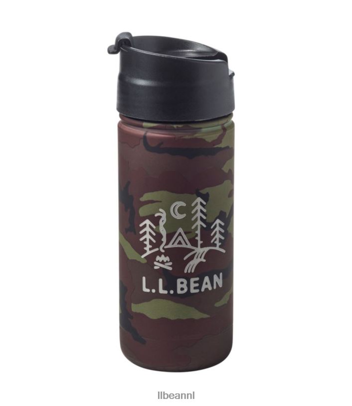 L.L.Bean unisex geïsoleerde koffiemok bergdennen camouflage/camping accessoires voor buiten VT0645335