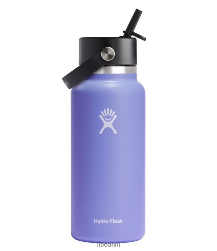 L.L.Bean unisex hydrofles waterfles met brede mond en flexibele rietje dop wolvin accessoires voor buiten VT0646724