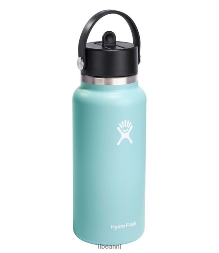 L.L.Bean unisex hydrofles waterfles met brede mond en flexibele rietje dop wolvin accessoires voor buiten VT0646724