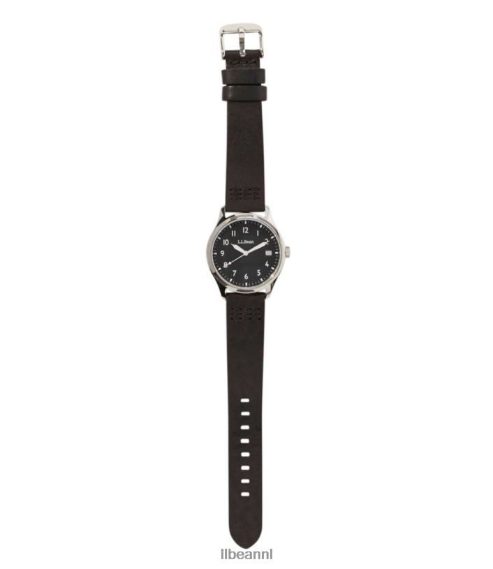 L.L.Bean unisex katahdin 36 mm veldhorloge bruinen accessoires voor buiten VT0643916