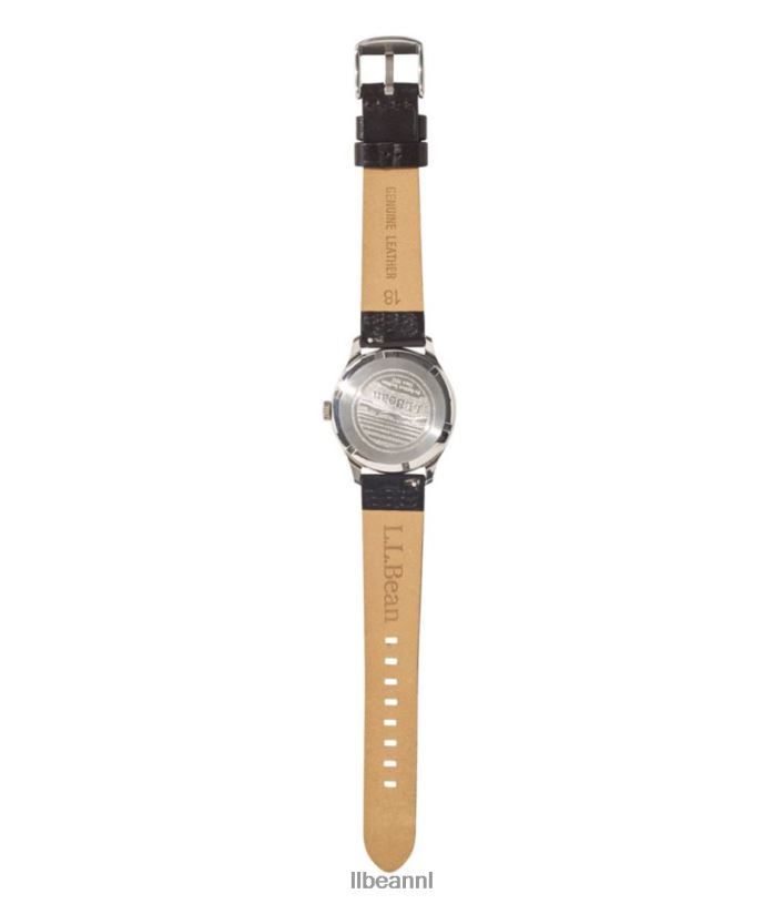 L.L.Bean unisex katahdin 36 mm veldhorloge bruinen accessoires voor buiten VT0643916