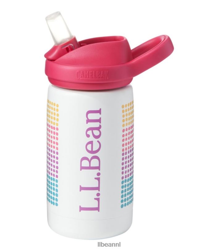 L.L.Bean unisex camelbak eddy+ geïsoleerde waterfles regenboog stippen accessoires voor buiten VT0645380