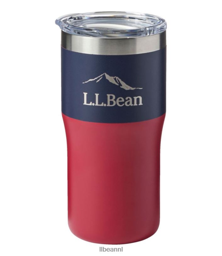 L.L.Bean unisex geïsoleerde kampbeker carbon marineblauw/nautisch rood accessoires voor buiten VT0646172