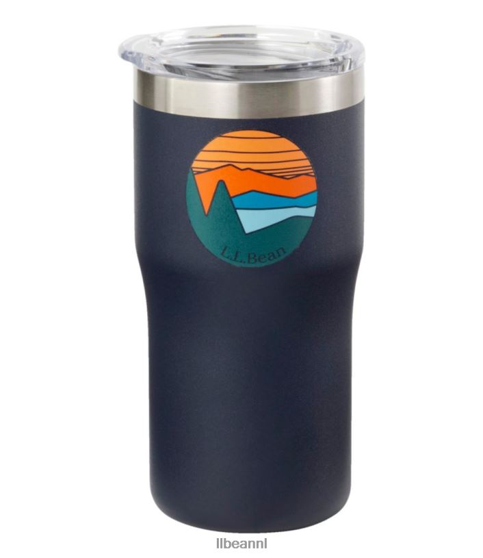 L.L.Bean unisex geïsoleerde kampbeker koolstof marine/cirkel katahdin accessoires voor buiten VT0641792