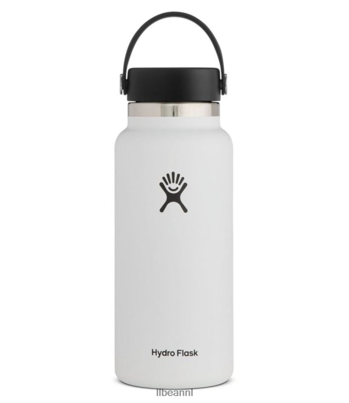 L.L.Bean unisex hydrokolf waterfles met brede mond wit accessoires voor buiten VT0645329