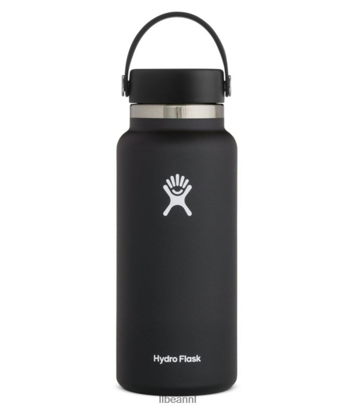 L.L.Bean unisex hydrokolf waterfles met brede mond zwart accessoires voor buiten VT0644048