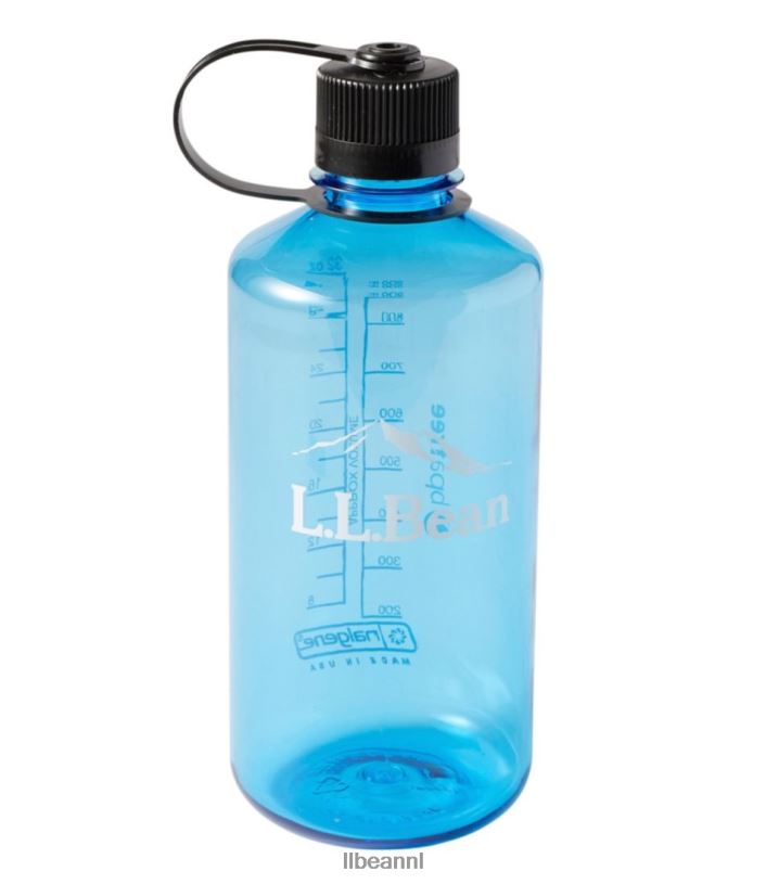 L.L.Bean unisex nalgene duurzame waterfles met smalle mond en logo blauw accessoires voor buiten VT0644066