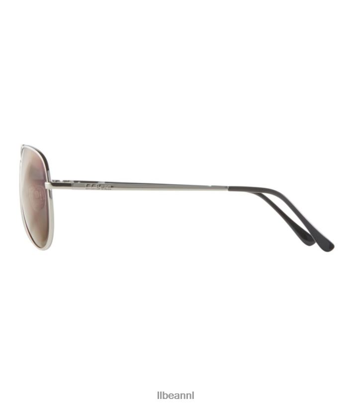 L.L.Bean unisex Seapoint gepolariseerde zonnebril roségoud/bruin met roségouden spiegel accessoires voor buiten VT064559