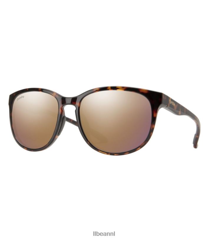 L.L.Bean unisex Smith lake shasta chromapop gepolariseerde zonnebril schildpad/gepolariseerde roségouden spiegel accessoires voor buiten VT064811