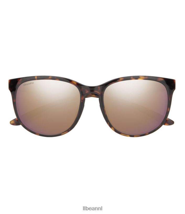 L.L.Bean unisex Smith lake shasta chromapop gepolariseerde zonnebril schildpad/gepolariseerde roségouden spiegel accessoires voor buiten VT064811