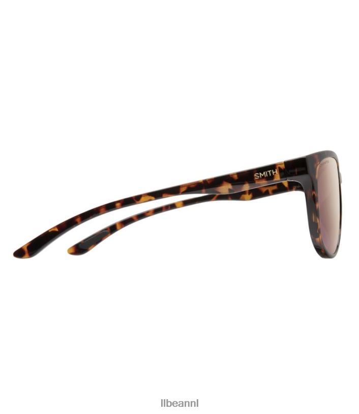 L.L.Bean unisex Smith lake shasta chromapop gepolariseerde zonnebril schildpad/gepolariseerde roségouden spiegel accessoires voor buiten VT064811