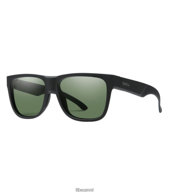 L.L.Bean unisex Smith lowdown 2 chromapop gepolariseerde zonnebril mat zwart/polair grijs groen accessoires voor buiten VT0643583