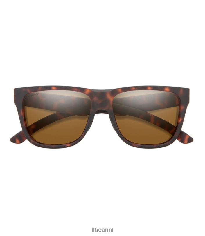 L.L.Bean unisex Smith lowdown 2 chromapop gepolariseerde zonnebril mat zwart/polair grijs groen accessoires voor buiten VT0643583