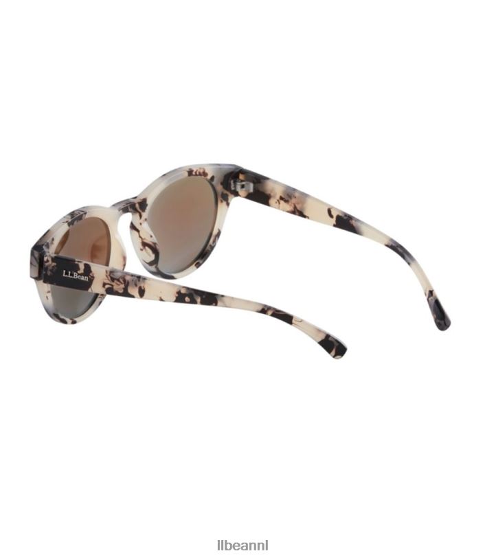L.L.Bean unisex Sumner gepolariseerde zonnebril beige demi/bruin blauwe flits accessoires voor buiten VT064547